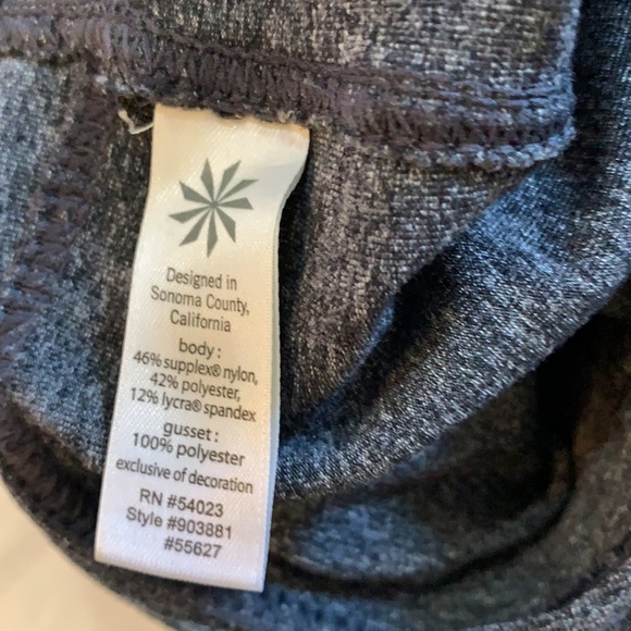 Athleta Gray Heathered wide leg cargo pant Small - Picture 7 of 9